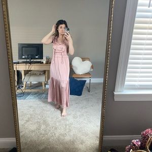 Banana Republic Blush Pink Maxi Dress